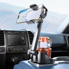 Cup Holder Phone Holder, Unobstructed Cup Holder Phone Mount for Your Car Cup...