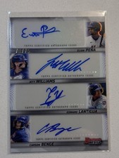 2025 Bowman’s Best Quad Auto Pena Williams Lantigua Benge /75