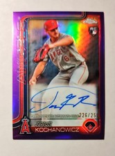 Jack Kochanowicz RC AUTO 2025 Topps Chrome PURPLE REFRACTOR 226/250 Rookie K6