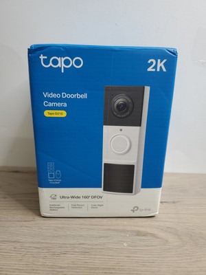TP-Link Tapo Smart Video Doorbell Camera Wireless with Chime, 2K with Full Co...