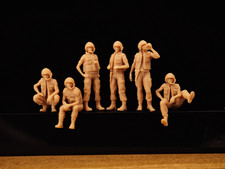 3D Printing 1/72 Cold War Us tank soldiers 6 Person Unpainted