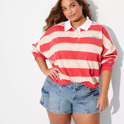 Women's Low-Rise Cargo Camp Denim Shorts - Wild Fable - 3X
