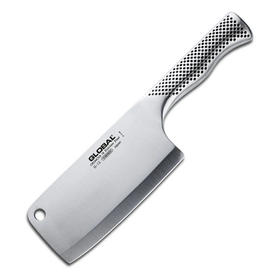 Japan NEW Global G-12 6 1/4'' Meat Cleaver Knife Stainless Steel, Silver Handle