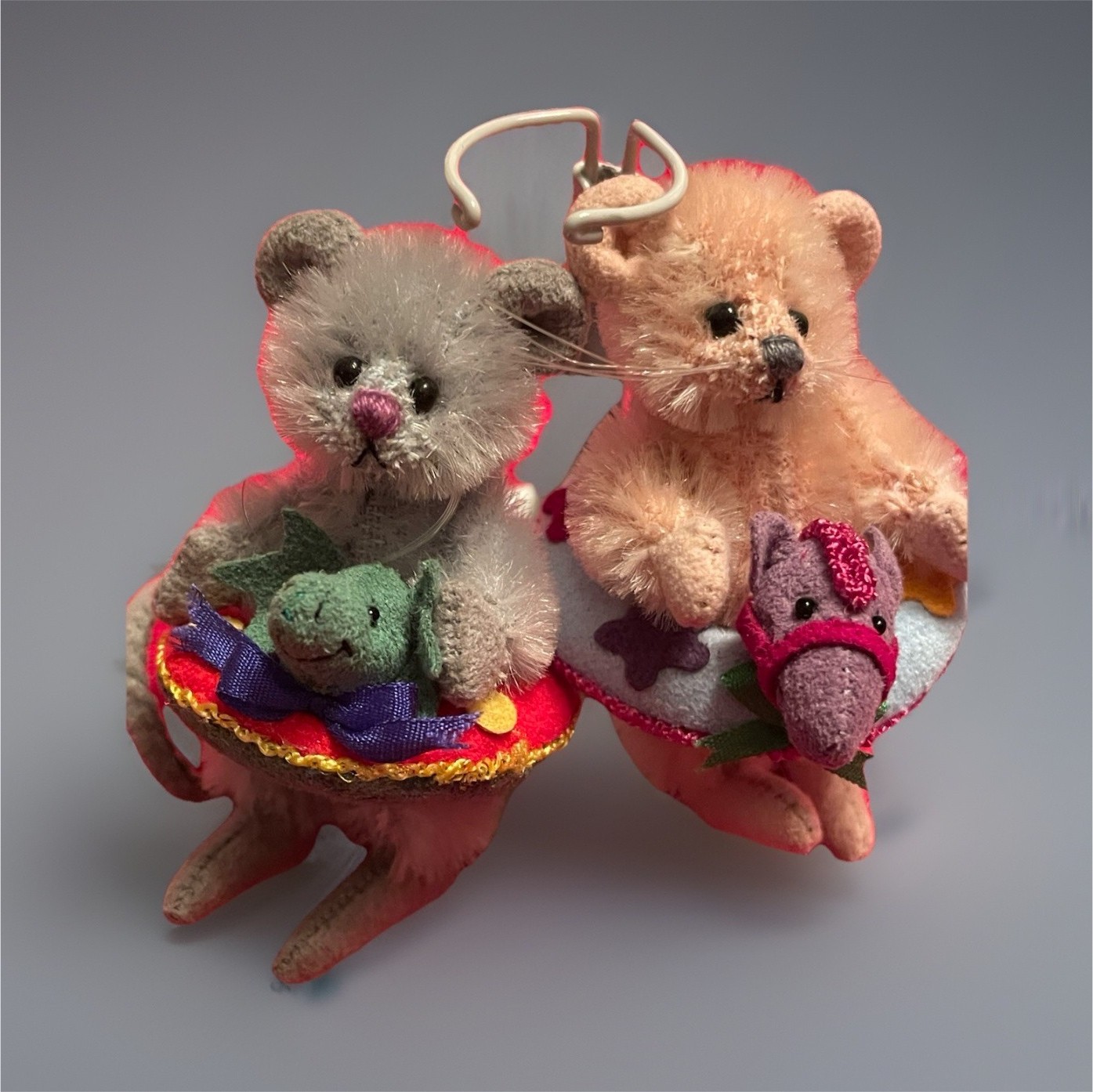 Deb Canham Mini Mices “Sink & Swim” pair Limited Edition #103 of 1500
