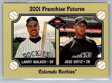 2001 Fleer Platinum #476 Larry Walker / Jose Ortiz FF