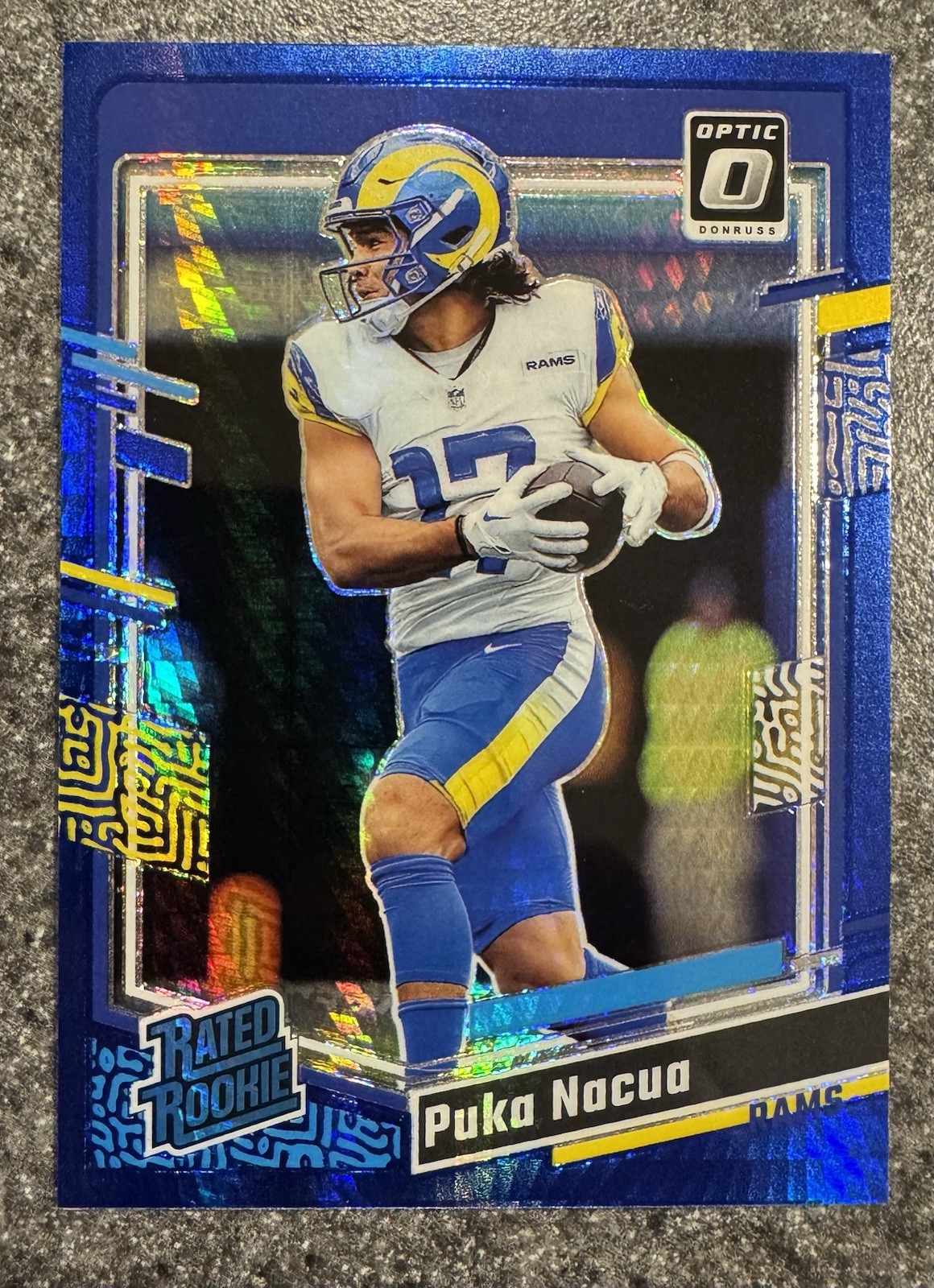 2023 Panini Donruss Optic - Rated Rookie Puka Nacua #238 Blue Hyper Prizm 🔥