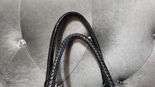 Brighton PRINCESS CZARINA ANJU JEWELED MASTERPIECE COLLECTION Black Leather Bag - Picture 4 of 17
