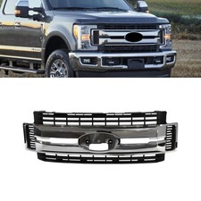 For 2017-2019 Ford F250 F350 Truck Super Duty Front Bumper Grill Grille Chrome For 2017-2019 Ford F250 F350 Truck Super Duty Front Bumper Grill Grille Chrome