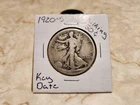 1920 S Walking Liberty Half Dollar (((KEY DATE))) .900 Silver Circulated