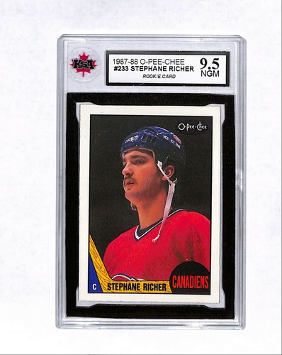 1987-88 O-Pee-Chee Stephane Richer Rookie KSA 9.5 (DP) #233 | eBay