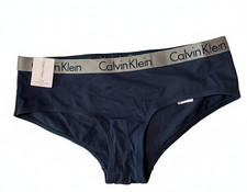 NEW Calvin Klein Women's Underwear Cotton Hipster QD3610 NAVY Size M