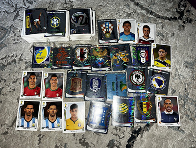 Panini 2014 FIFA World Cup Brasil Sticker Lot Glitzer/Folie Messi Ronaldo