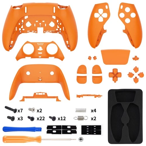 eXtremeRate For ps5 Edge Controller Full Set Shell with Buttons Touchpad Cover