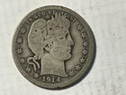 Nice 1914 U.S. Silver BARBER QUARTER DOLLAR ~