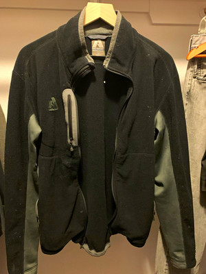 Eddie Bauer First Ascent Men s M Black/Gray Full Zip Fleece Jacket (SUPER WARM)
