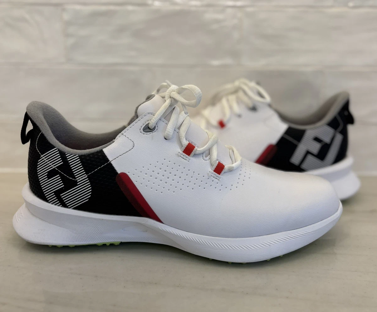 FJ Foot Joy Golf Shoes Size Mens 6M White Red Lace Up Sneakers FootJoy Unisex-Child Fj Fuel Junior Golf Shoe - Golf Tech main image 4
