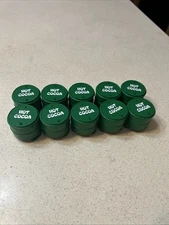 10 Lionel Hot Chocolate 1/2 Barrels Gondola / Flatcar Loads Green New Nice Xmas