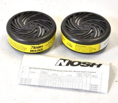 Moldex Cartridge Bayonet Replacement Filter 2 Pack For Half & Full Face Mask