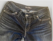 Jean Silver Suki Pour Femme - Taille W27/L30 - Délavé, Effet Vieilli - Couleur Bleu - Occasion En Très Bon état