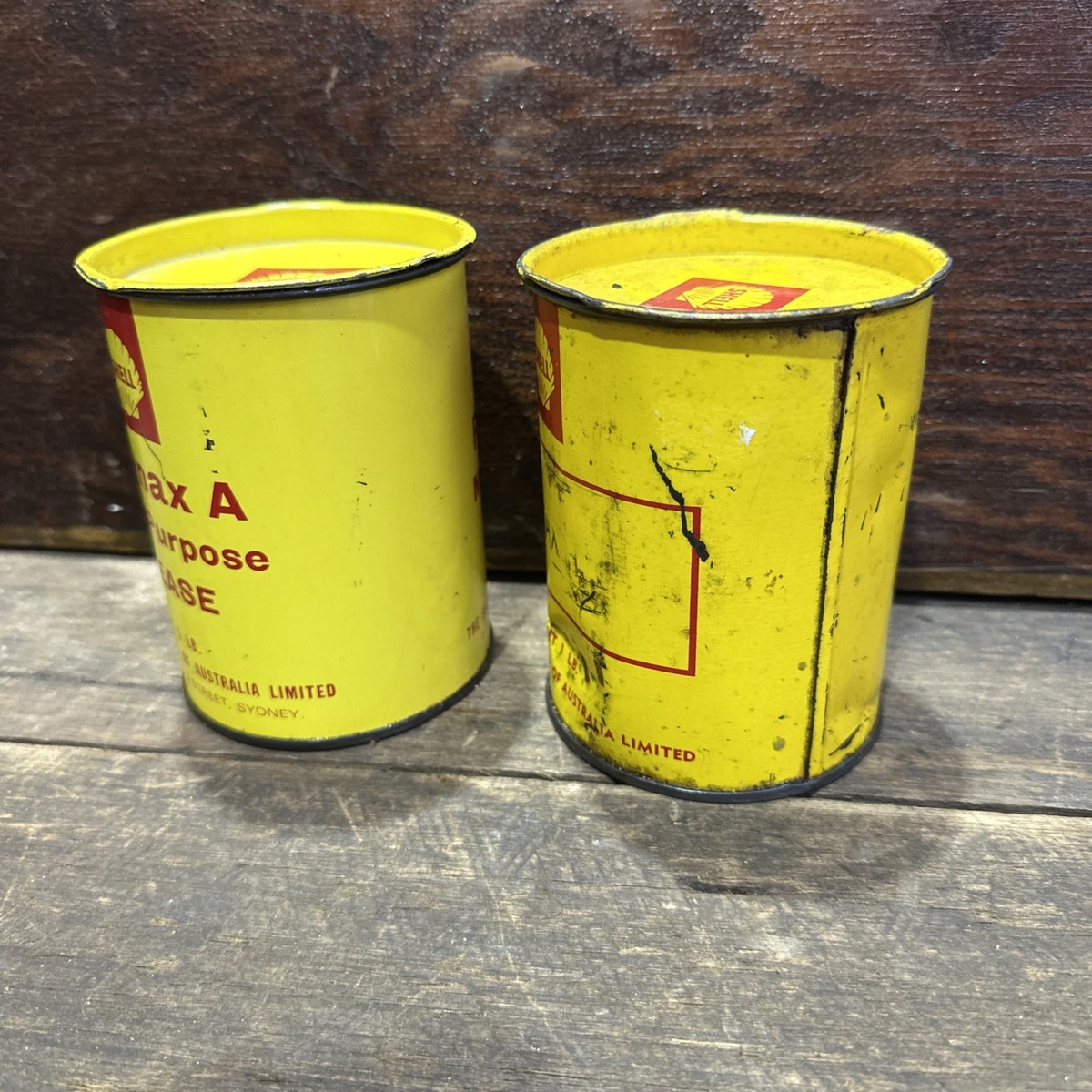 Shell Vintage 1lb Grease Cans X 2 Australian 1960's | eBay Australia