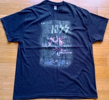 KISS Alive Black Shirt XL Ace Frehley 75 Stage Shot Official Distressed Boutwell
