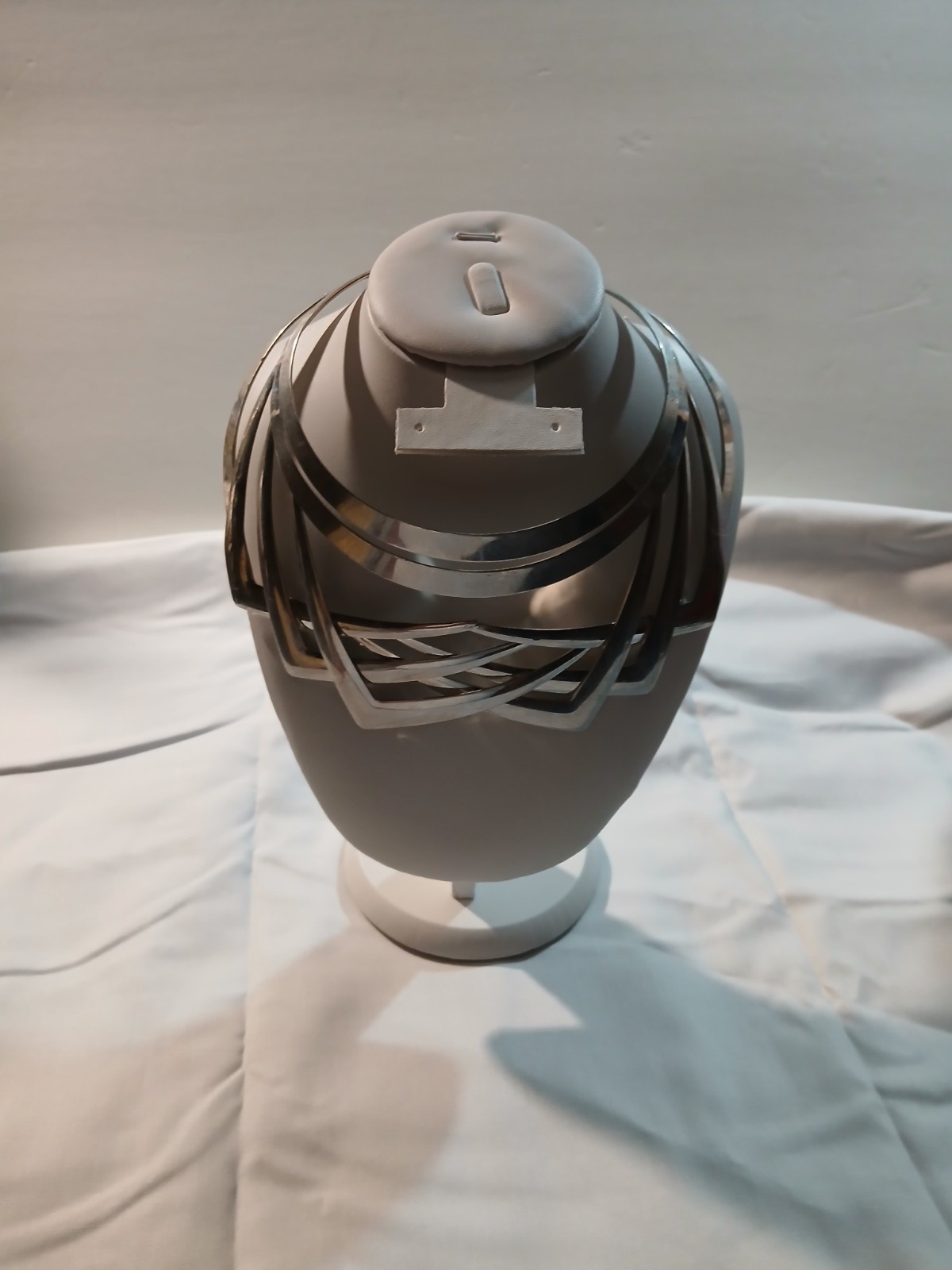 Silver Plated Collar Statement Necklace - image 2