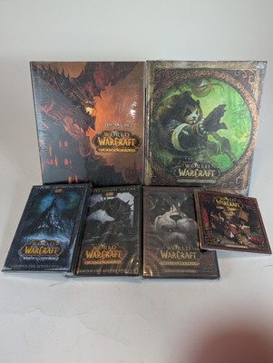 World of Warcraft Art Book & Collector DVD Lot   Cataclysm, Pandaria, Lich King