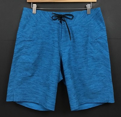 Lululemon Men's Current State Board Shorts Blue Swim Trunks Size 31