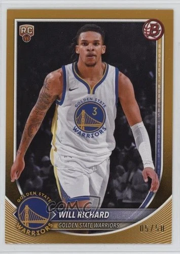 2025-26 Bowman Gold 5/50 Will Richard #52 Rookie RC 1bn9