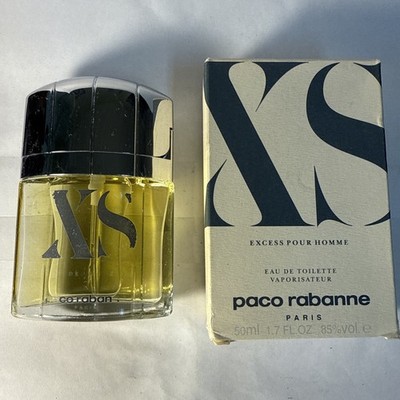 Paco Rabanne XS EXCESS POUR Homme 50ml/1.7oz EDT Spray 90 s Version - NEW In Box