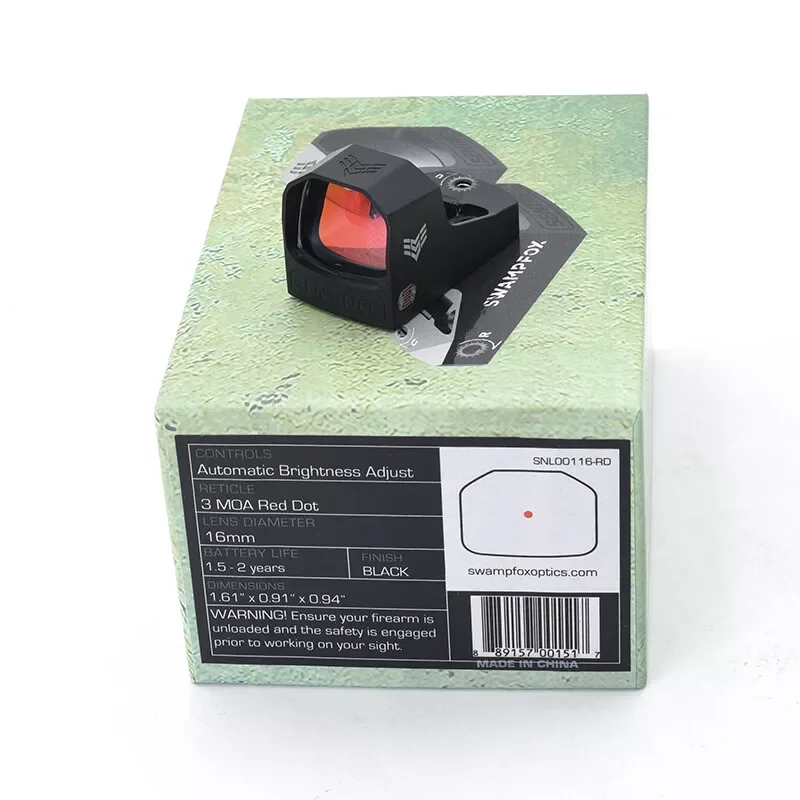 SWAMP FOX Sentinel 1x16 Micro Reflex Sight with Manual Brightness