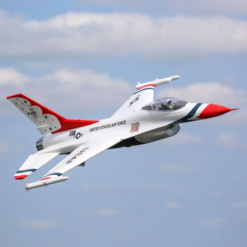 E-FLITE F-16 THUNDERBIRDS 70MM EDF JET, BNF BASIC, EFL1785000 - Image 3 of 4
