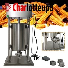 15 L Churro Maker Machine | Vertical Electric Spanish Churro Machine Stainless