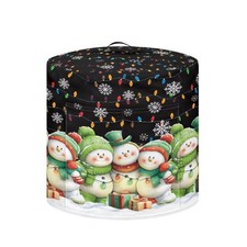 Cute Snowman Kitchen Appliance Covers Christmas Decor Air Fryer Cover With Ha...