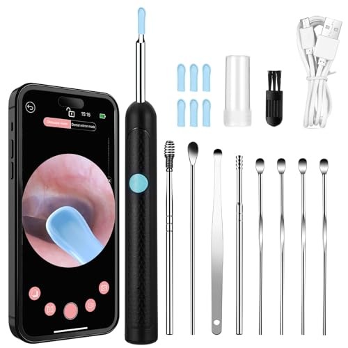 Otoscope oreille sans fil pour inspecter et nettoyer le conduit auditif de la famille