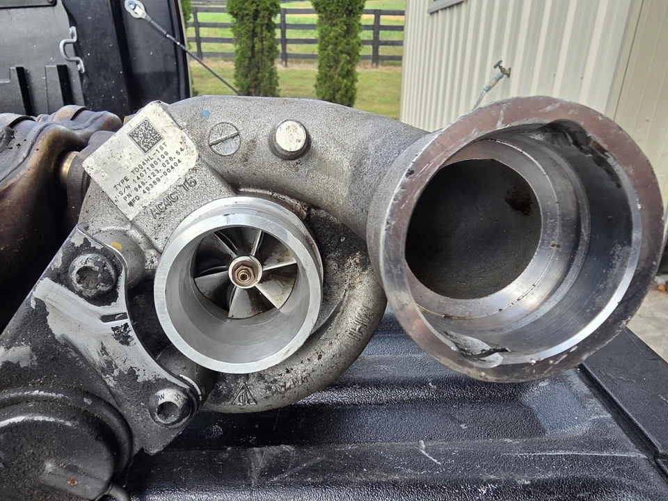 Porsche 958 Cayenne Turbo 2008-2018 4,8 L turbocompresor lado izquierdo turbo cargador original Foto 4 de 4