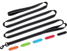 10FT Traffic Leash with 2 Handle Dog Leash Reflective Easy Control Training W...