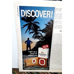 1968 Madeira Pipe Tobacco Vintage Print Ad Original