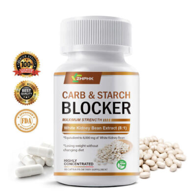 CARB BLOCK ULTRA Best Starch & Fat Blocker Weight Loss Pill Appetite Suppressant