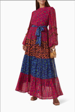 Farm Rio Mixed Leopard Pop Maxi Dress RRP £350