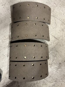 FE-19143, E-2529 pg377, rear brake shoe set Manual Brakes 15x5