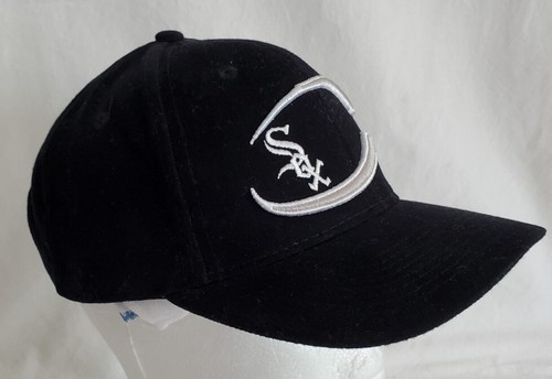 Gorra de béisbol vintage Chicago White Sox negra algodón nueva sin etiquetas asiento de caja - Imagen 2 de 8