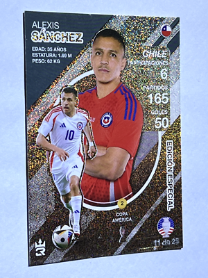2024 CARD SOCCER LEGENDS 3R #11 ALEXIS SANCHEZ COPA AMERICA USA