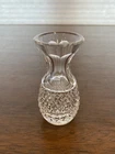 STUNNING VTG WATERFORD Crystal ALANA Pattern Small Bud Vase, SIGNED 4"H