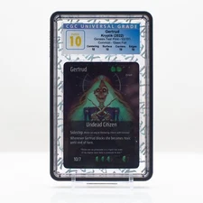 KRYPTIK TCG - Gertrud #93 (2022) Genesis TEST PRINT GLASS FOIL - CGC 10 PERFECT