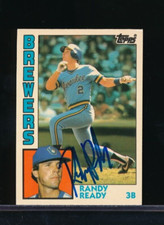 1984 Topps Traded Randy Ready #97T Rookie RC signed auto autograph blue sharpie
