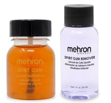 MEHRON SPIRIT GUM ADHESIVE/REMOVER 30 ML KIT_SPECIAL EFFECT GLUE_MAKE UP SET !!!