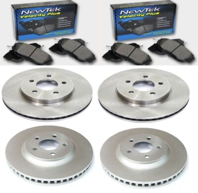 2 X BREMSSCHEIBEN + BREMSKLÖTZE VORN + HINTEN FORD MUSTANG GT 2005-2014