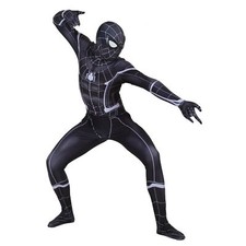 Black Spider-Man Homecoming Cosplay Costume Jumpsuit Halloween Props Adult/Kids
