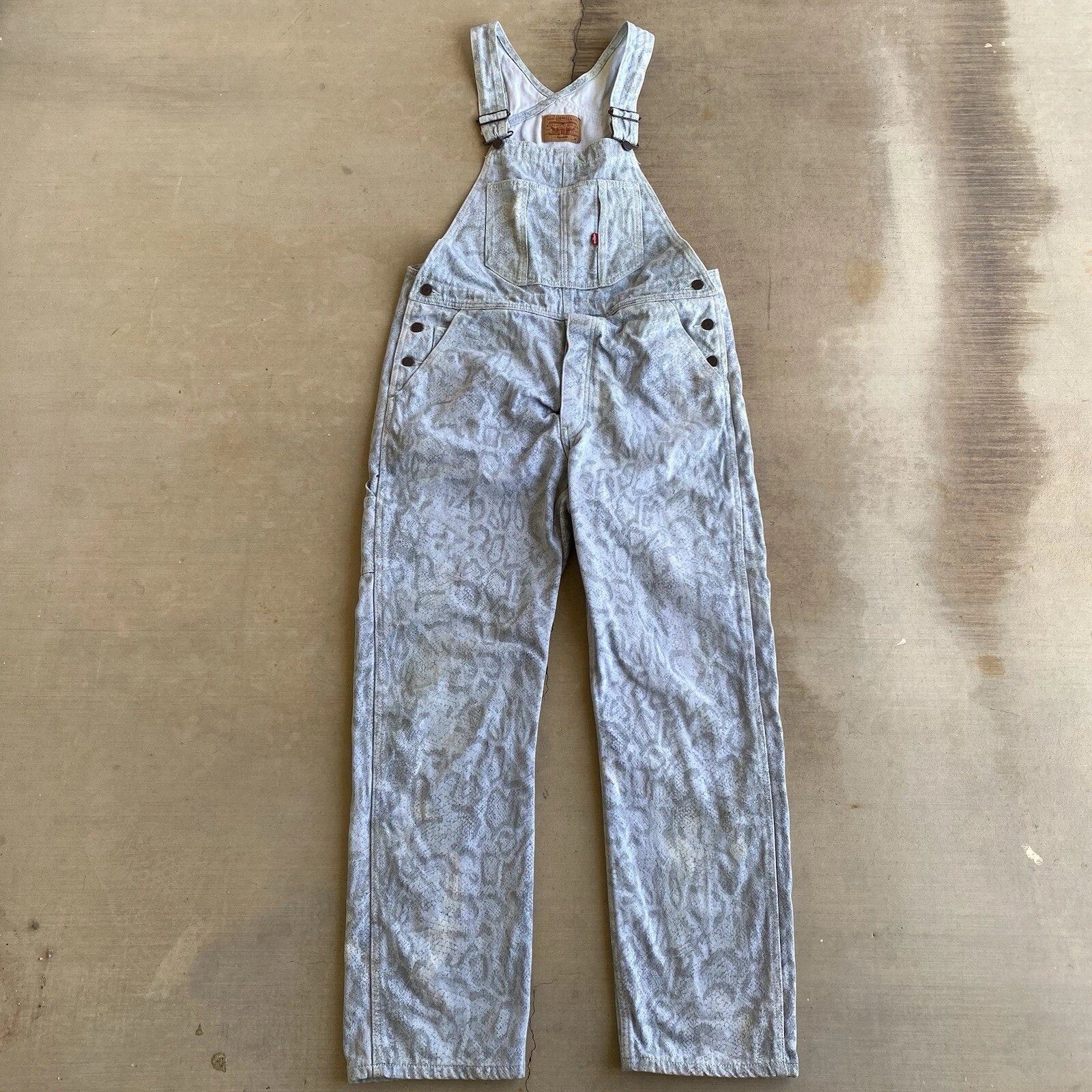 Salopette Supreme Levis peau de serpent bleu clair 2017